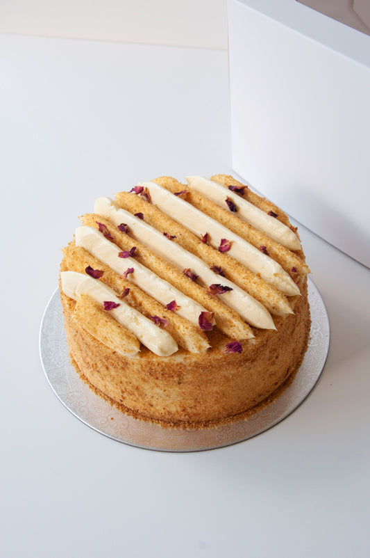 Golden Crumb Honey Cake